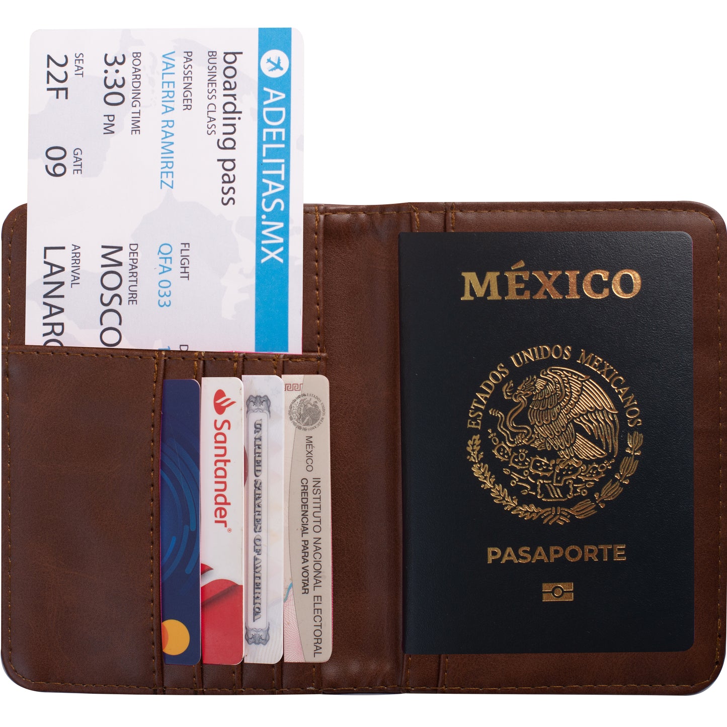 Porta Pasaporte Textura Suave