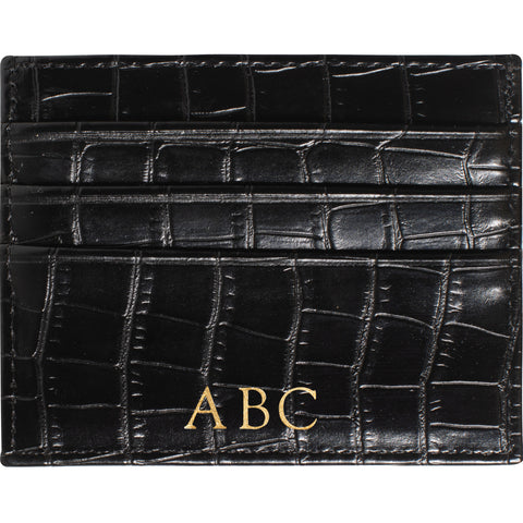 Drilo Black Patent Leather Card Holder 