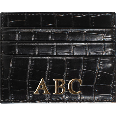 Drilo Black Patent Leather Card Holder 
