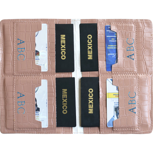 porta pasaportes para 4 unidades