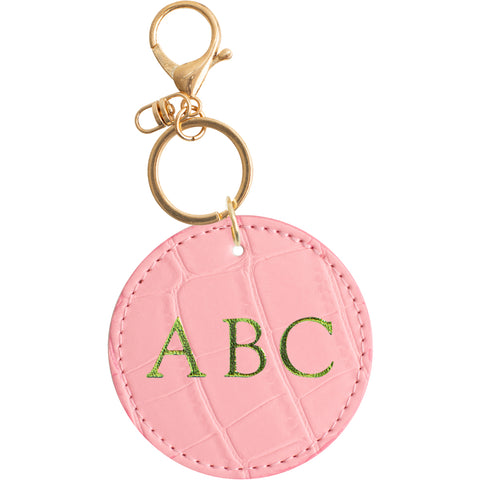 Drilo Pink Circle Keychain 