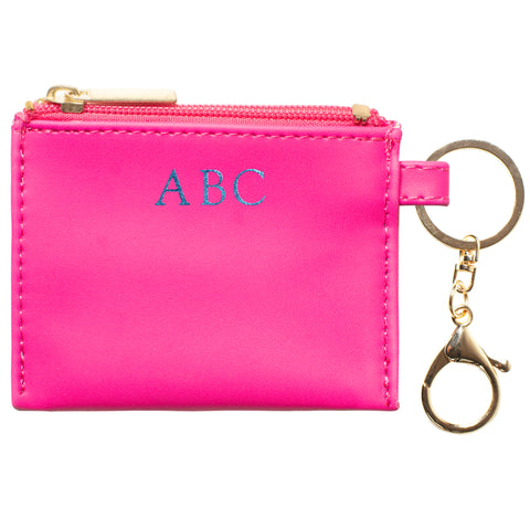 Hot Pink Keychain Wallet 