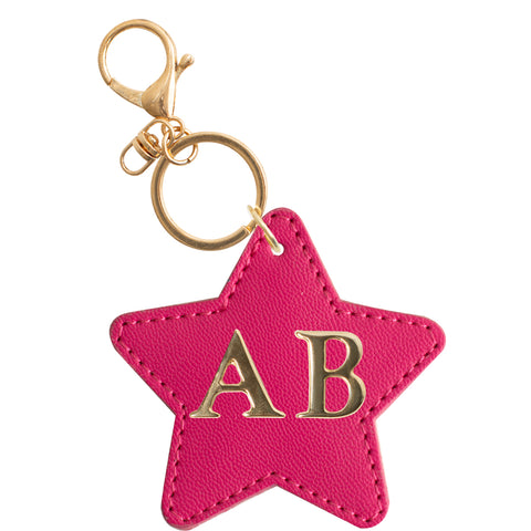 Hot Pink Star Keychain