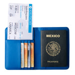 Porta Pasaporte Azul Zafiro