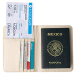 Porta Pasaporte Crema