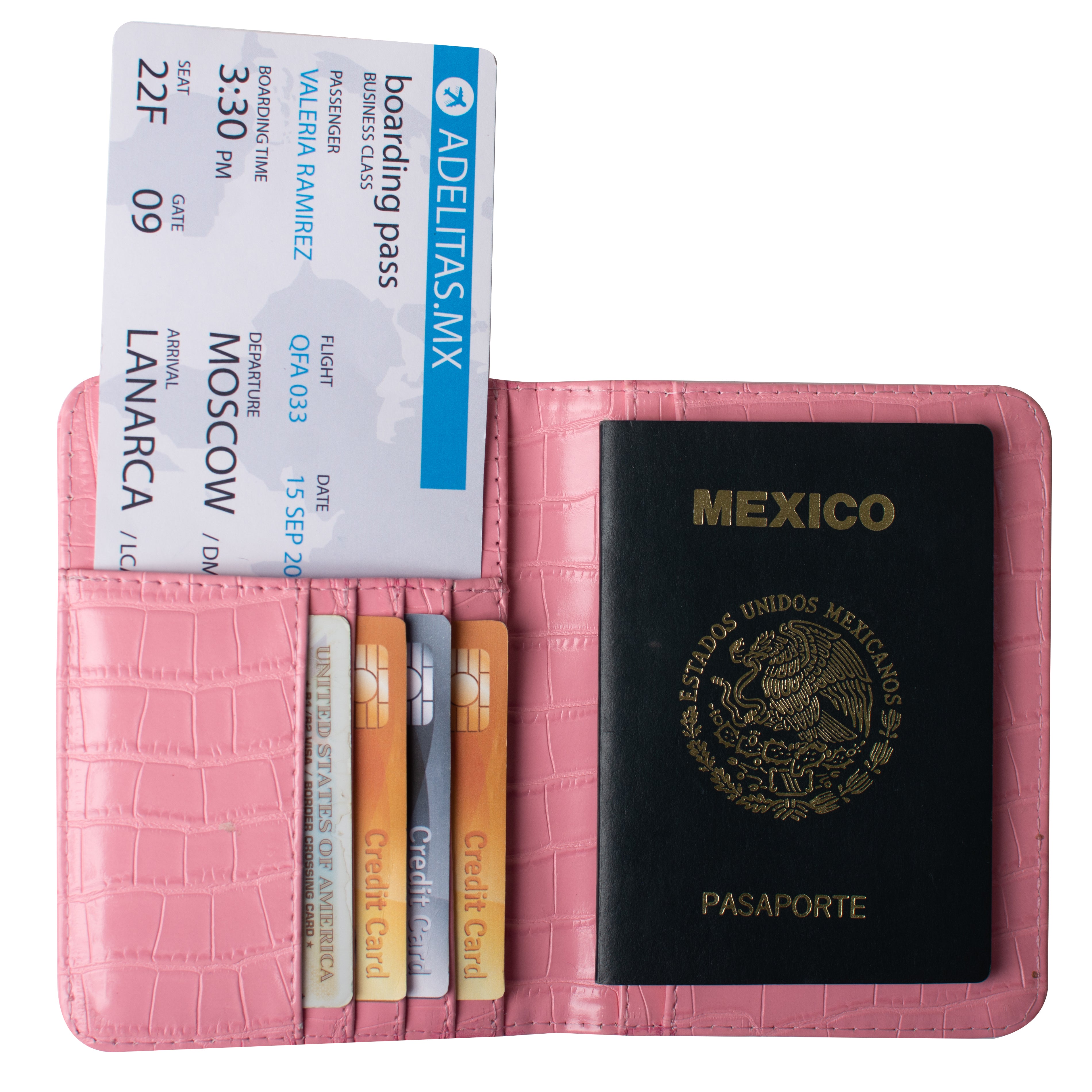 Drilo Pink Passport Holder