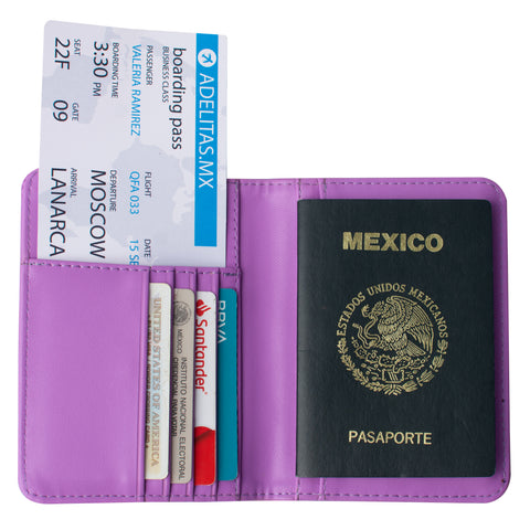Lavender Python Passport Holder