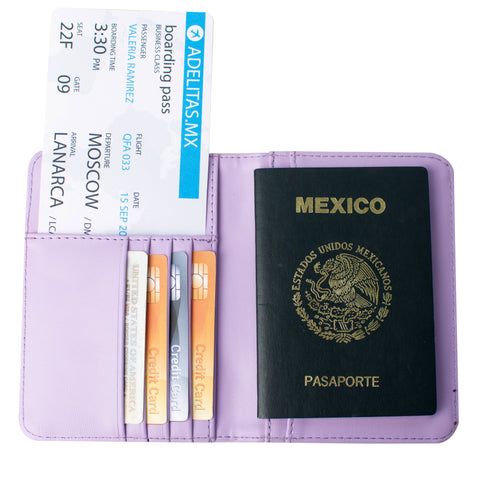 Lilac Python Passport Holder