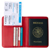 Porta Pasaporte Rojo Vibora