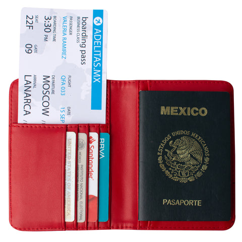 Red Python Passport Holder
