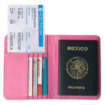 Porta Pasaporte Rosa Pop