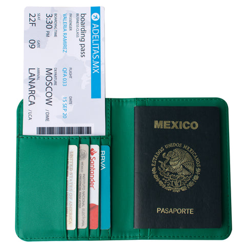 Emerald Python Passport Holder